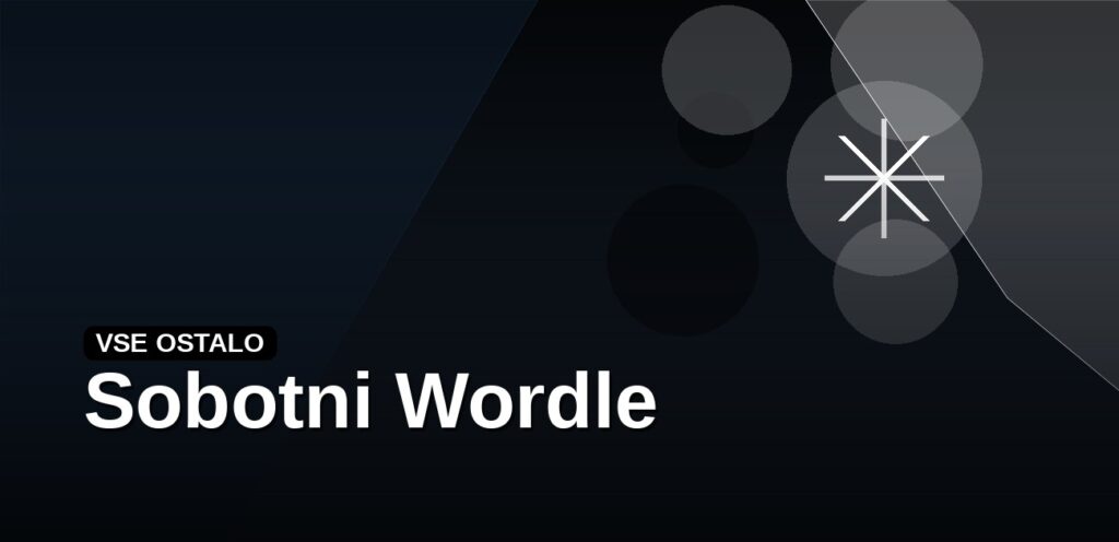 Sobotni Wordle