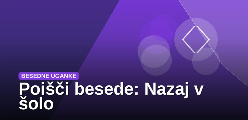 Poišči besede: Nazaj v šolo